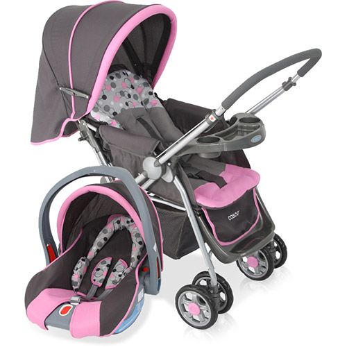 Carrinho Travel System Reverse Rosa - Cosco